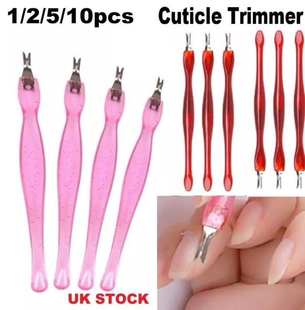 Cuticle Pusher Trimmer Cutter Dead Skin Remover Manicure Pedicure Tool Nail Art