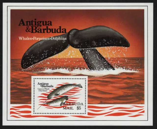 Barbuda 1983 - Mi-Nr. Block 76 ** - MNH - Wale / Whales