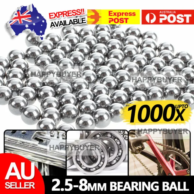1000x Steel Loose Bearing Ball Replacement Part 2.5-8mm Bike Bicycle Cycling