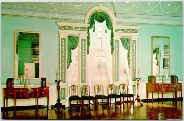 George Washington's Mount Vernon Virginia VA Banquet Hall VTG Vintage Postcard