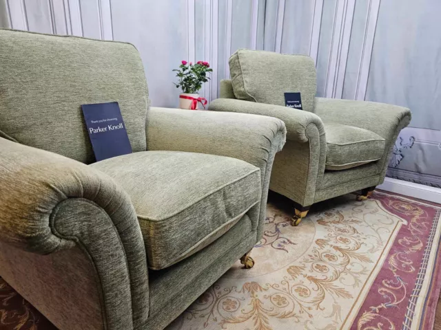 Parker Knoll Burghley Pair Of Armchairs Rrp £2400 2