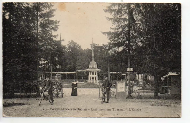 SERMAIZE LES BAINS - Marne - CPA 51  - Entrée de l 'établissement thermal
