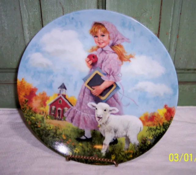Reco 1985 "Mary Had A Little Lamb" Plate 7th Issue Mother Goose John McClelland