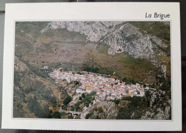 Carte postale - La Brigue (06) Vue générale aérienne -