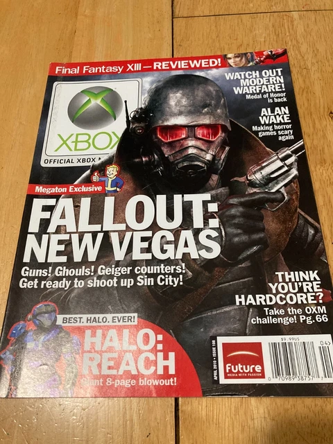 XBOX MAGAZINE Official April 2010 #108 Fallout New Vegas Alan Wake Halo Reach XBOX MAGAZINE Official April 2010 #108 Fallout New Vegas Alan Wake Halo Reach