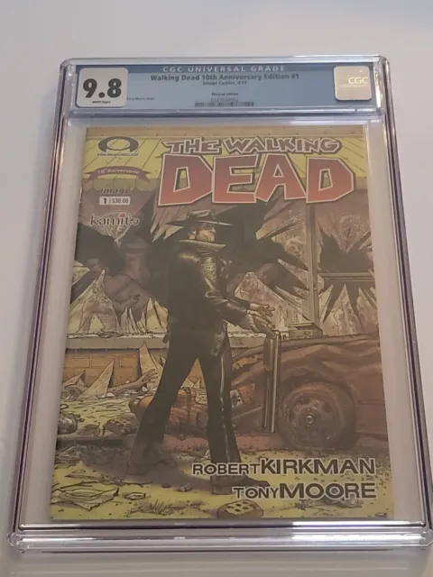 The Walking Dead 10th Anniversary Edition #1 Kamite Mexican Edition CGC 9.8