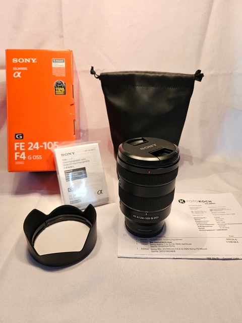Sony FE 24-105mm f/4 G OSS Vollformatobjektiv - Schwarz