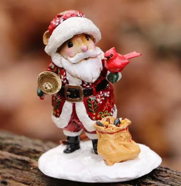 Wee Forest Folk ST. NICHOLAS, WFF# M-602a, LTD Christmas 2023 Santa Mouse