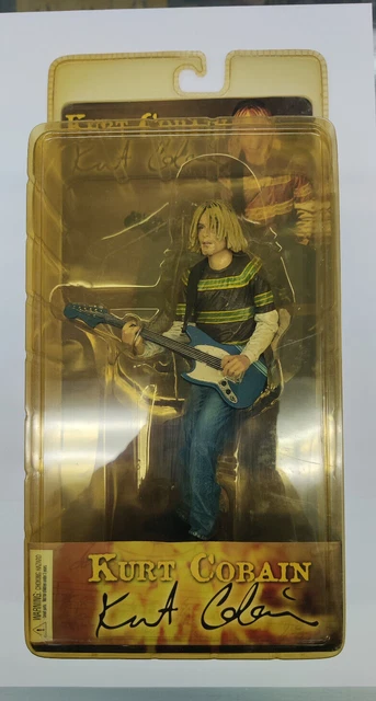 KURT COBAIN ~ Smells Like Teen Spirit  NIRVANA 7” 2006 NECA -Package Yellowing-