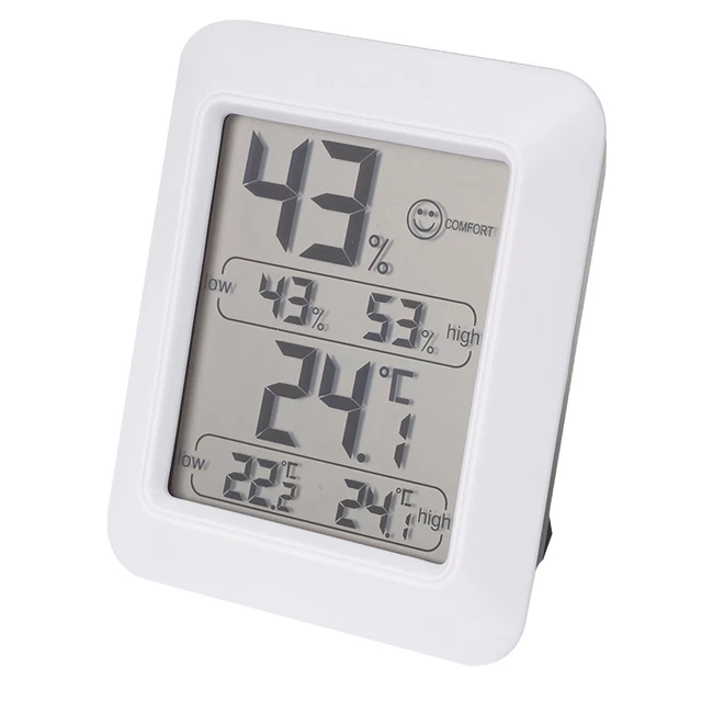 1x Temperature And Humidity Monitor,Digital Display Memory Home LCD Indoor Tool