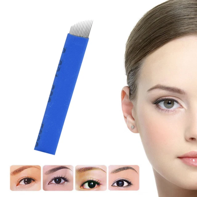 50 Pcs Manual Eyebrow Microblading Tattooing Make 8