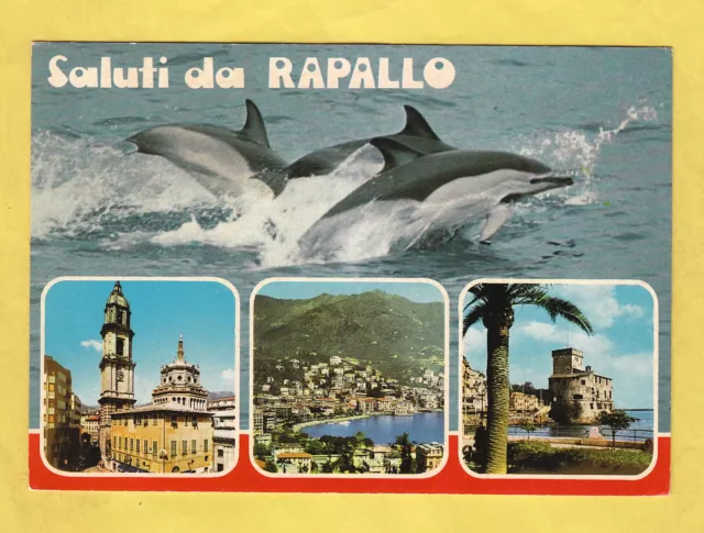 Cartolina saluti da Rapallo vedute non viaggiata 1981