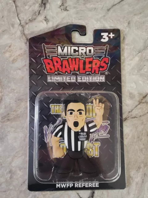 REFEREE MWFP MAJOR Wrestling Figure Podcast Micro Brawler Exclusive Pro  Tees $29.90 - PicClick