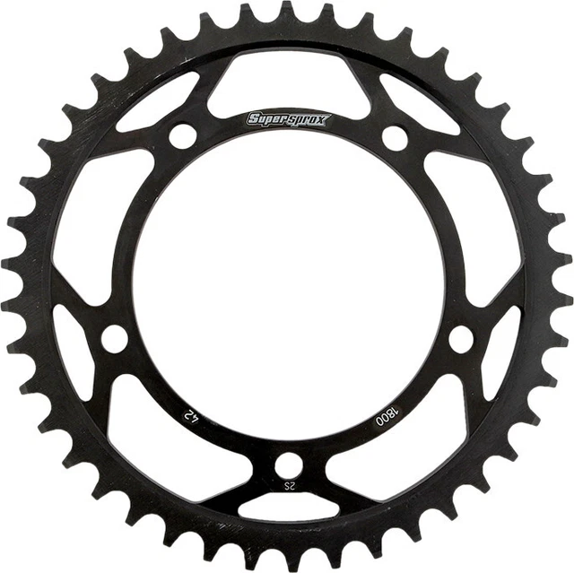Supersprox Rear Steel Sprocket 42T Black RFE-1800-42-BLK