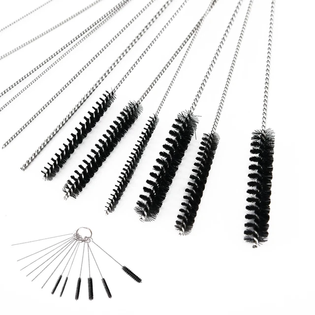 15pcs Aérographe Spray Nettoyage Outil Réparation Kit Inox Acier Needles&brushes