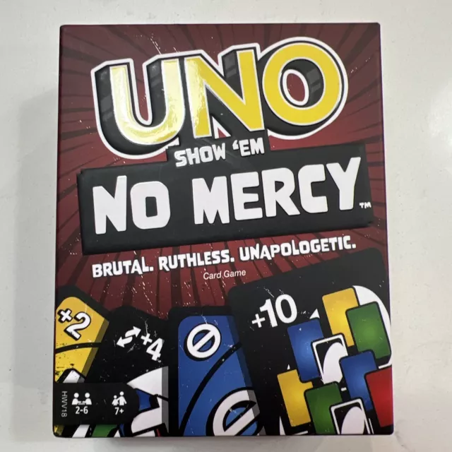 MATTEL UNO SHOW em NO MERCY virales TikTokKartenspiel Weihnachten NEU