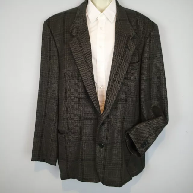 giorgio armani LE COLLEZIONI 44L SUIT JACKET BLAZER,wool  plaid