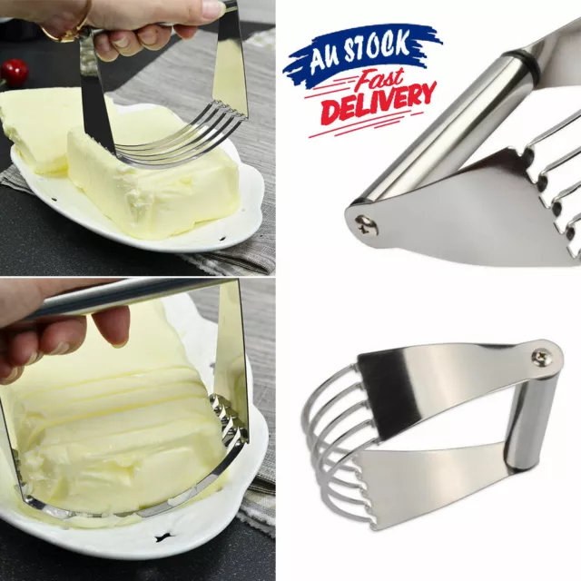 Pastry Blender Baking Tools Stainless Steel Dough Cutter Mixer Craft Kitchen