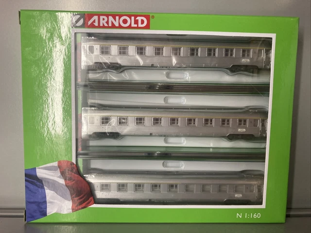Arnold HN3510: Coffret supplémentaire pour voiture de tourisme Astoro RABe 503 018 SBB Ep. VI 3 pièces 1:160