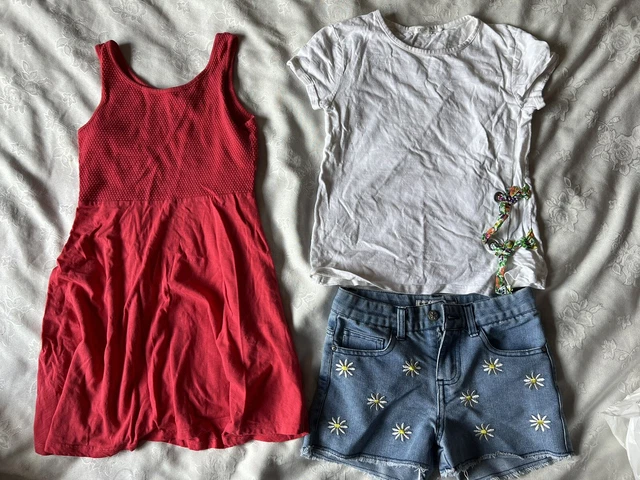 Girls Clothes Bundle age 9-10 years dress top shorts