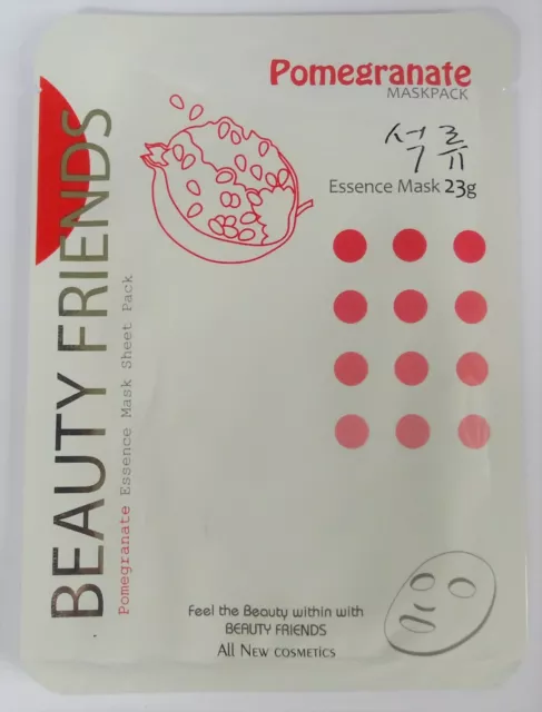 Beauty Friends POMEGRANATE Essence Sheet Mask new