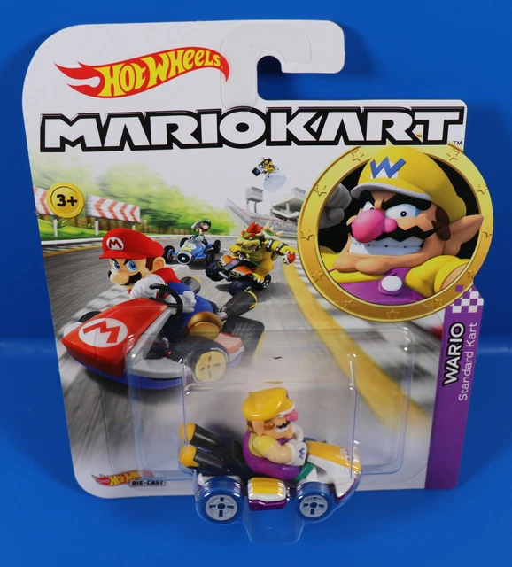 2018 Mattel Hot Wheels Nintendo Mario Kart Wario In Standard Kart