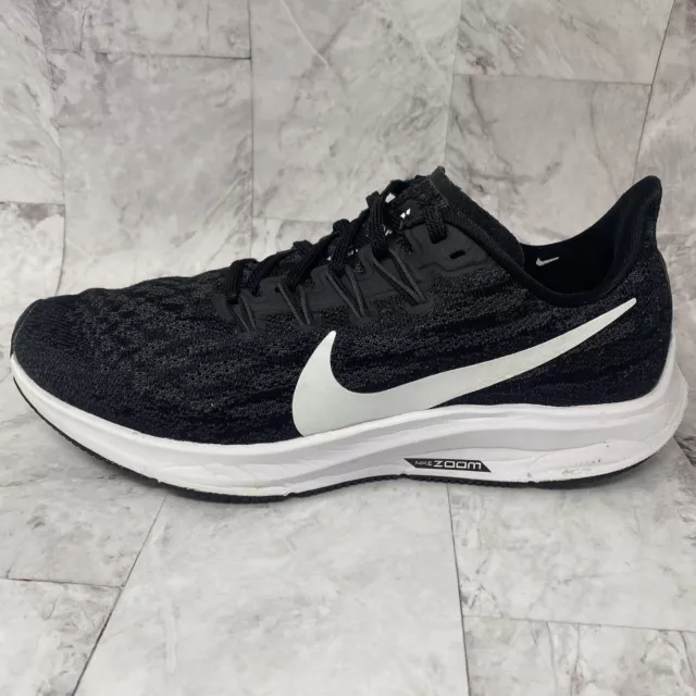 Nike Air Zoom Pegasus 36 Womens Sz 7.5 M Black White Running Shoes Sneakers