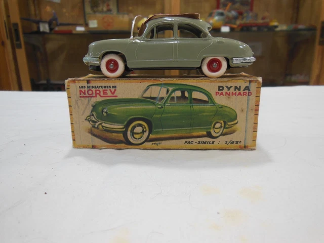 Miniature NOREV – Panhard Dyna 4 Verte – Voiture De Collection