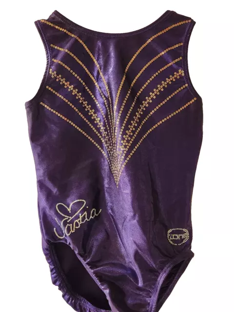 Ozone Nastia Trailblazer Purple Leotard YM Youth Medium