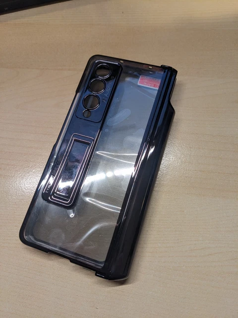 For Samsung Galaxy Z Fold 4 3 5G Clear Magnet Full Case Cover With S Pen Slot