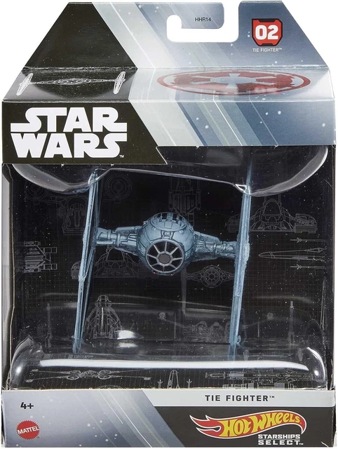 Hot Wheels Star Wars Starships Select - HMJ01 - Vaisseau Spatiale en métal 1/50 - X-Wing Fighter (Red Three