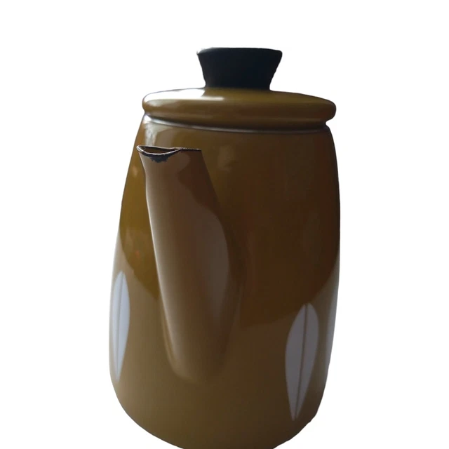 VINTAGE CATHERINEHOLM COFFEE Pot Tea Pot in Green Lotus Design from