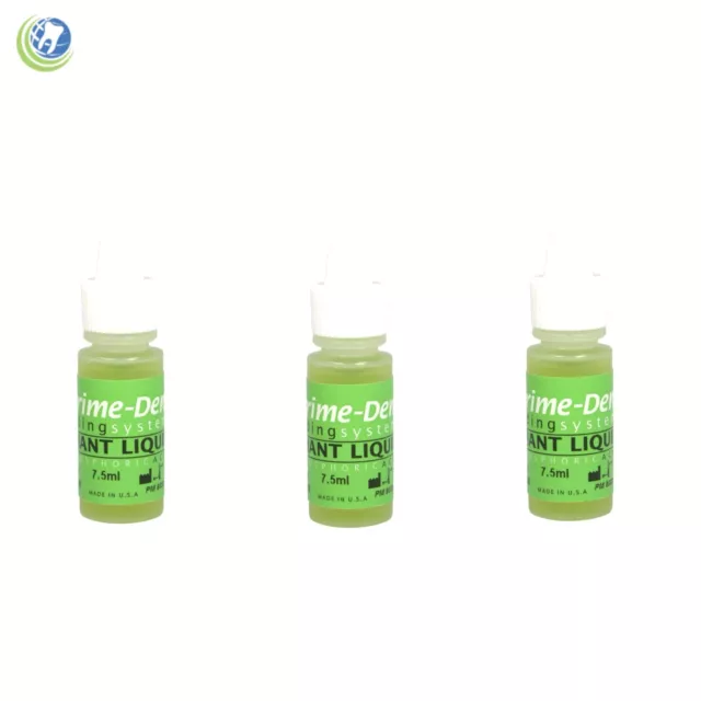 3 X Dental 37% Phosphoric Acid Etching Etchant Liquid 7.5ml Bottle - Green