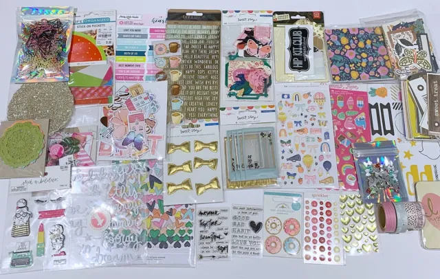 Cardmaking and Scrapbooking Embellishments and Stickers - Bundle C