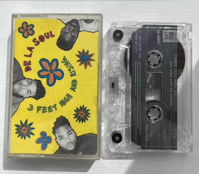 De La Soul - 3 Feet High And Rising (Big Life Dlsmc1) 1991 Uk Cassette Tape