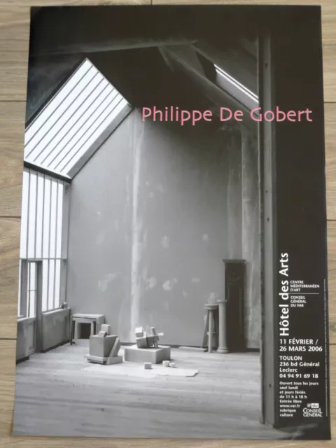 DE GOBERT Philippe Affiche originale ARCHITECTURE PHOTOGRAPHIE 2006 Atelier art