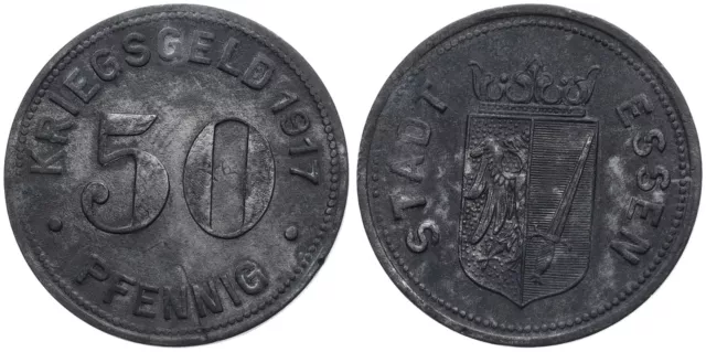 Deutschland Stadt Essen 50 Pfennig 1917 - Notgeld Kriegsgeld