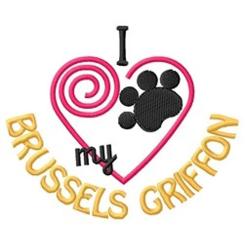 I Heart My Brussels Griffon Ladies T-Shirt 1406-2 Size S - XXL