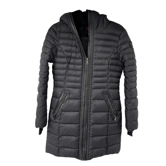 PAJAR CANADA BLACK Cece P2F355F9TJ Quilted Down Jacket Winter Coat