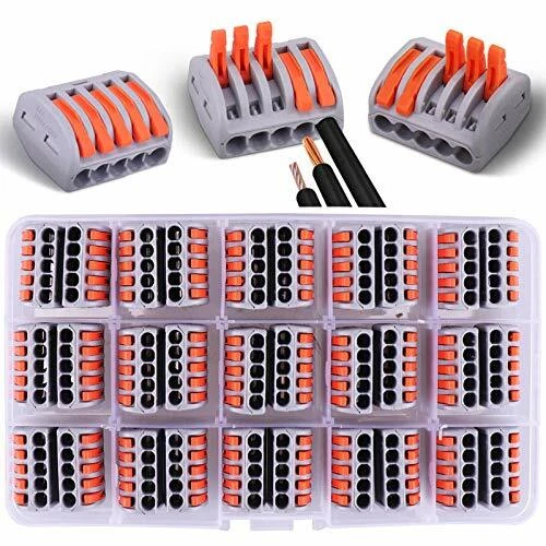 30pcs Connecteurs électriques 5 entrées avec levier de commande