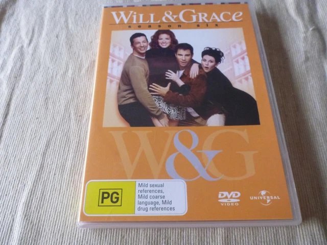 Will & Grace : Season 6 (4x DVD, 2007) Region 4 Eric McCormack, Debra Messing