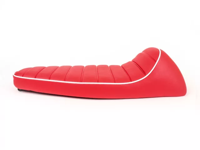Vespa PK S XL 50 80 100 125 FASTBACK RED & WHITE PIPING SPORTS SEAT 3