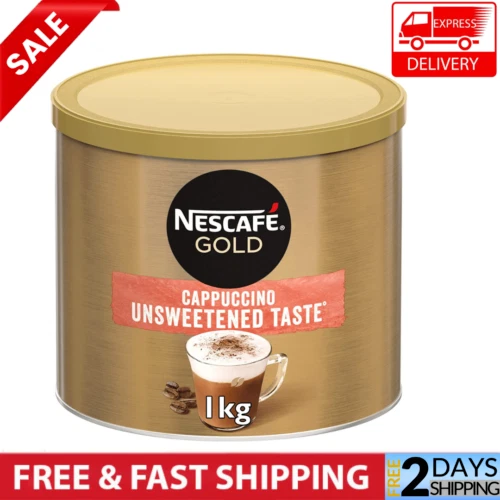 NESCAFE GOLD CAPPUCCINO Unsweetened Taste Instant Coffee Tin 1 kg £24.90 PicClick UK