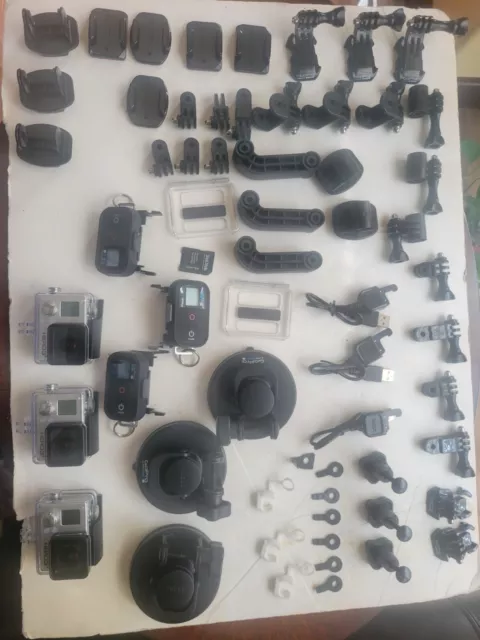 Cámara de aventura GoPro HERO3+ Black Edition 4K con 3 cámaras
