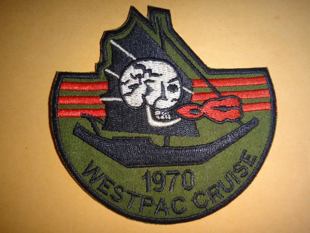 US Blu Navy Westpac Cruise 1970 Vietnam Guerra Stinto Toppa