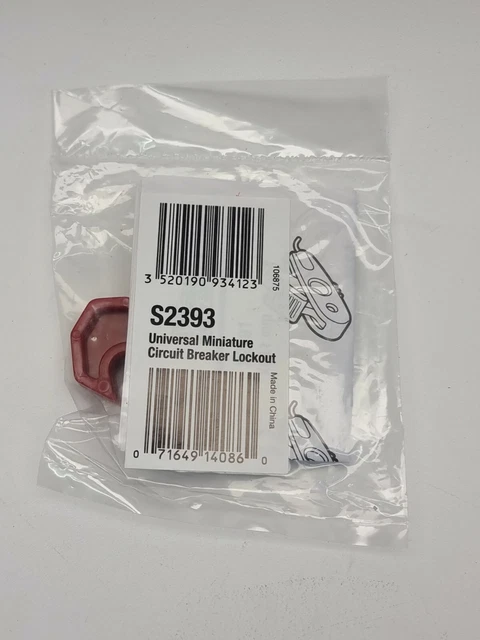 Master Lock S2393 Universal Miniature Circuit Breaker Lockout Masterlock