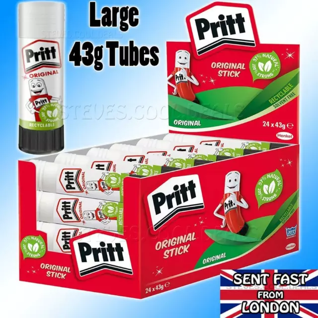 Pritt Glue Stick 43g Non Toxic Same Day Despatch UKs Fastest Selling Glue  Stick