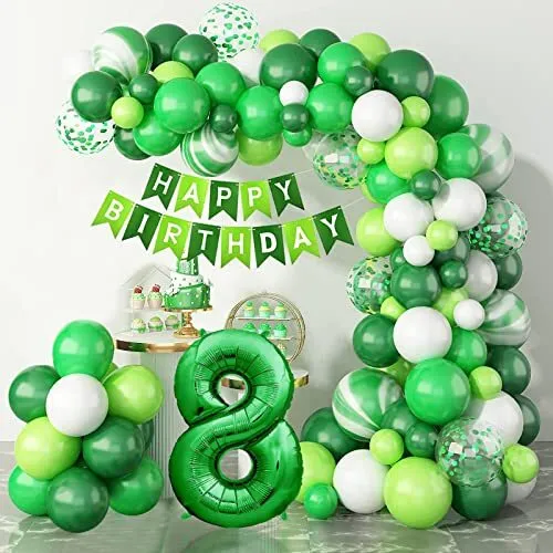 Ballons de football en feuille d'hélium pour enfants, ballon à chiffres,  décorations de fête d'anniversaire, ballon de football vert, fournitures de  fête, garçon, 32 po, 21 pièces - AliExpress