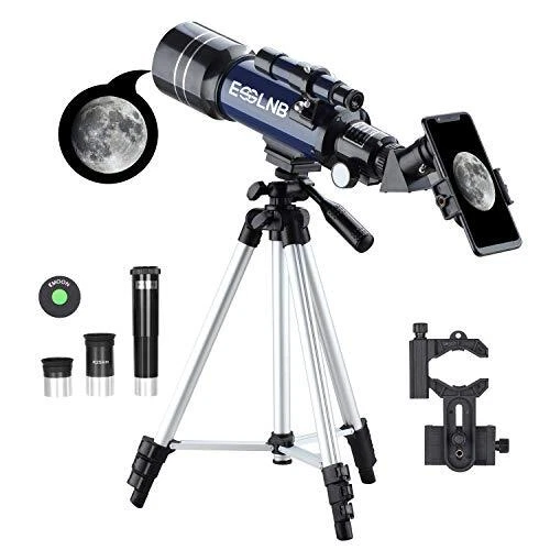 ESSLNB Telescope for Kids 70mm Aperture Refractor Telescopes 15X-180X for Ast...