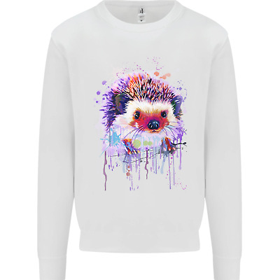 Hedgehog Watercolour Kids Sweatshirt Jumper